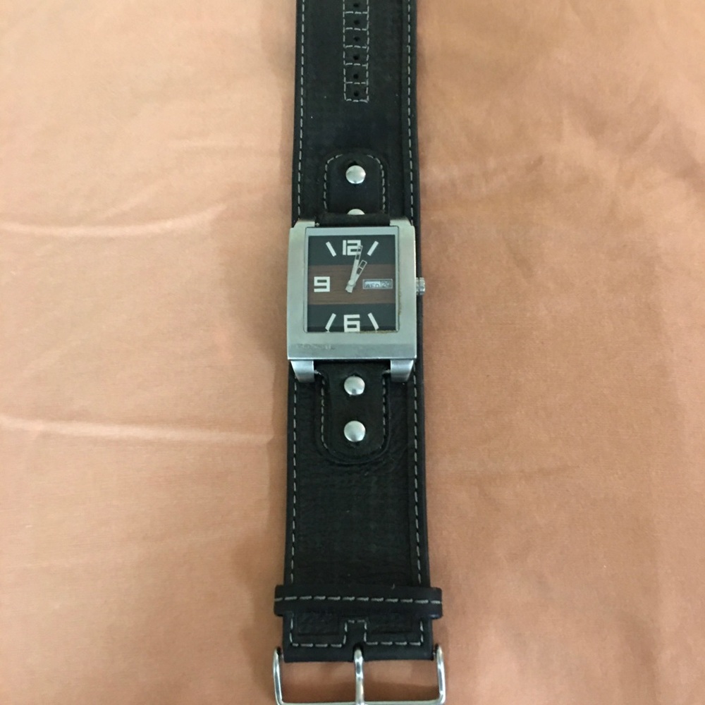 Men’s  Black Vintage Fossil Watch